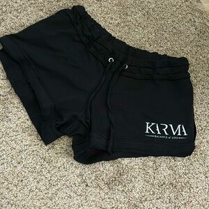 Black KARMA raw edge short